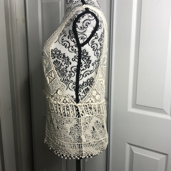 Annianna Lace See Through Tank Top S/M - Picture 2 of 5